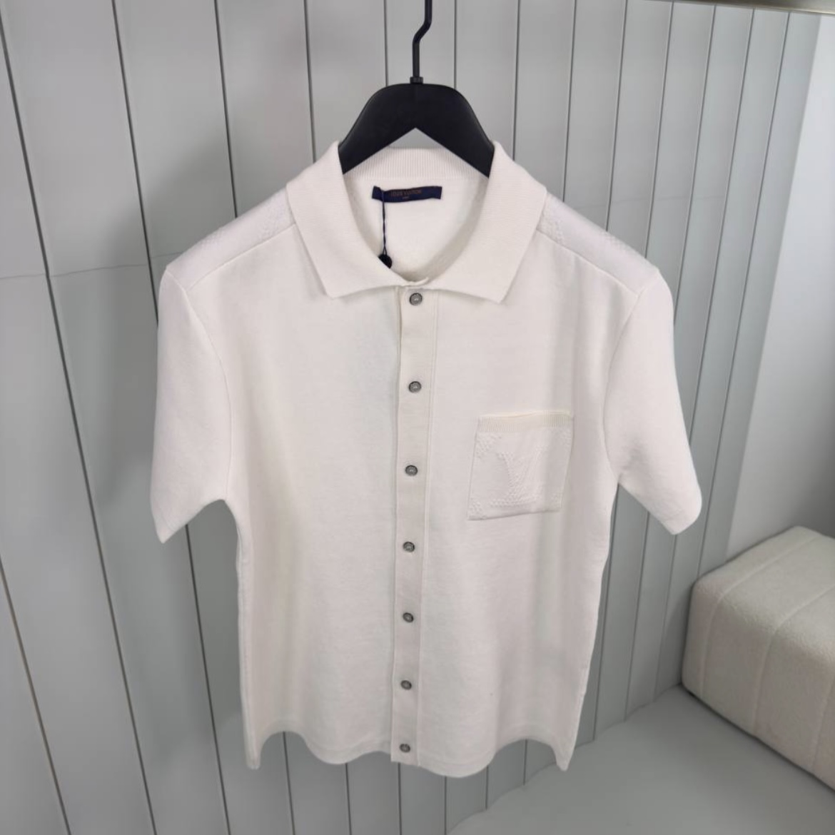 Chemise Louis Vuitton en tricot gaufré