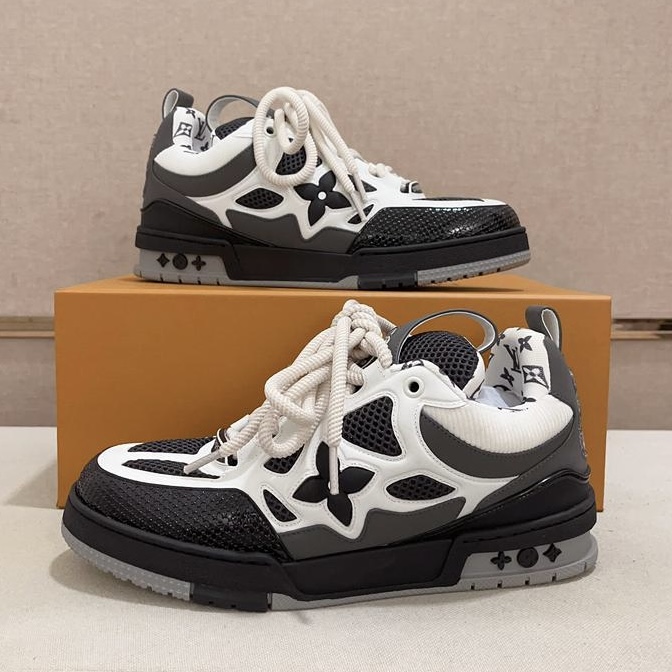 LV Skate Sneaker Gris Blanc