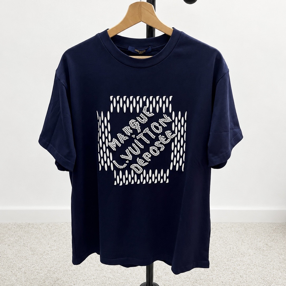 T-shirt LV signatures brodées