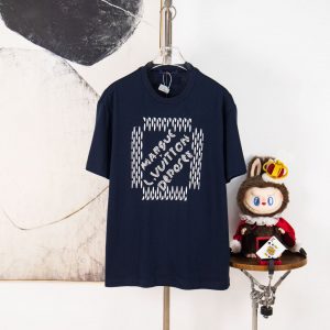 T-shirt à signatures brodées coton
