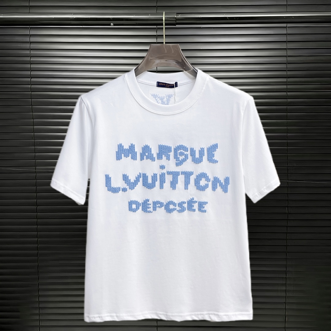 T-shirt signatures brodées LV