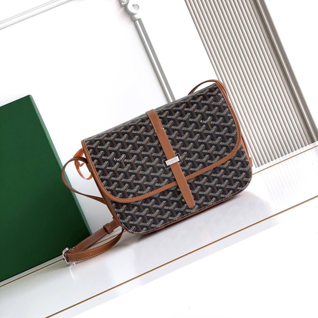 Sacoche Goyard brune