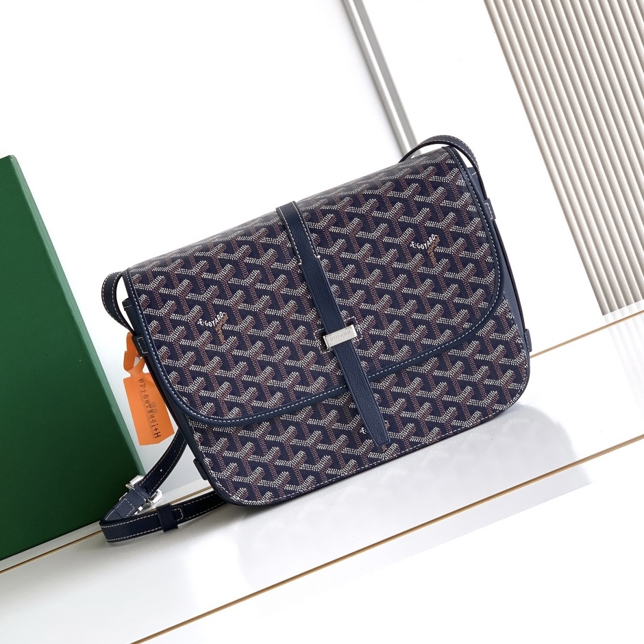 Sacoche Goyard bleu foncé